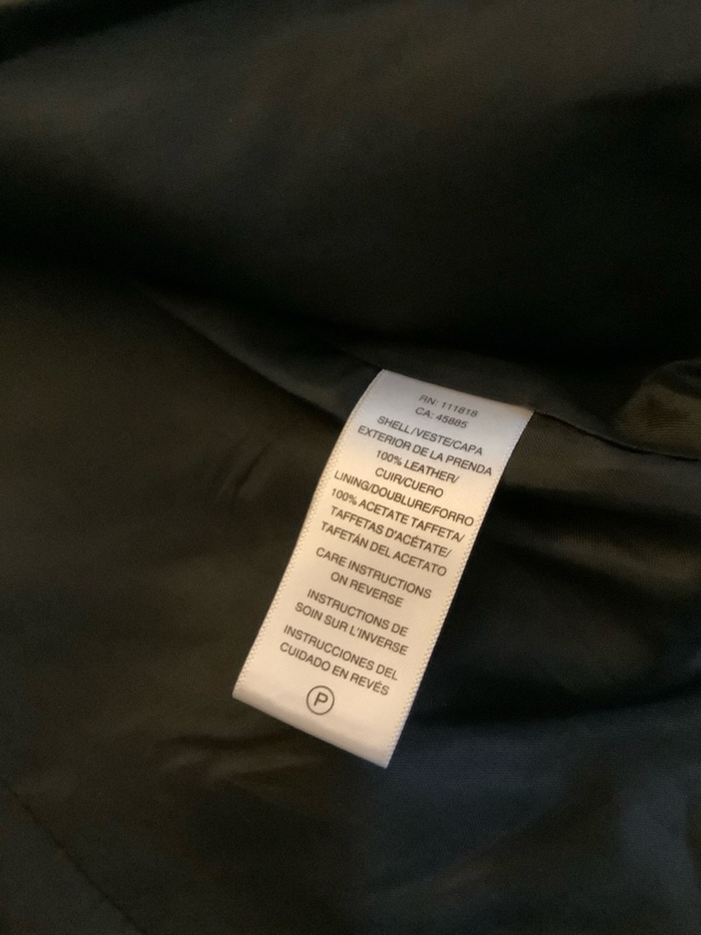 Michael Kors Black Leather Sleeveless Moto Vest - Picture 8 of 8